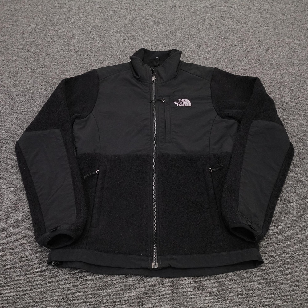 The North Face Denali Jacket Womens Small Black Polartec Fleece Full Zip Outdoor
